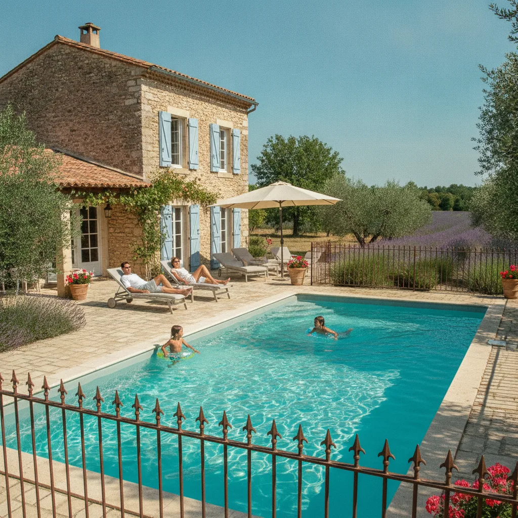Gîte avec piscine fond plat sécurisé | guide famille - gite piscine fond plat securise